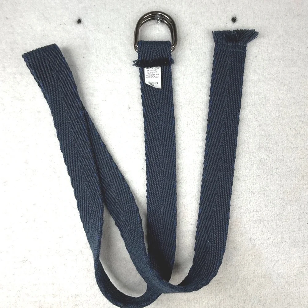 Unbranded Navy Blue Canvas D Ring Belt Size 46‎ xxl